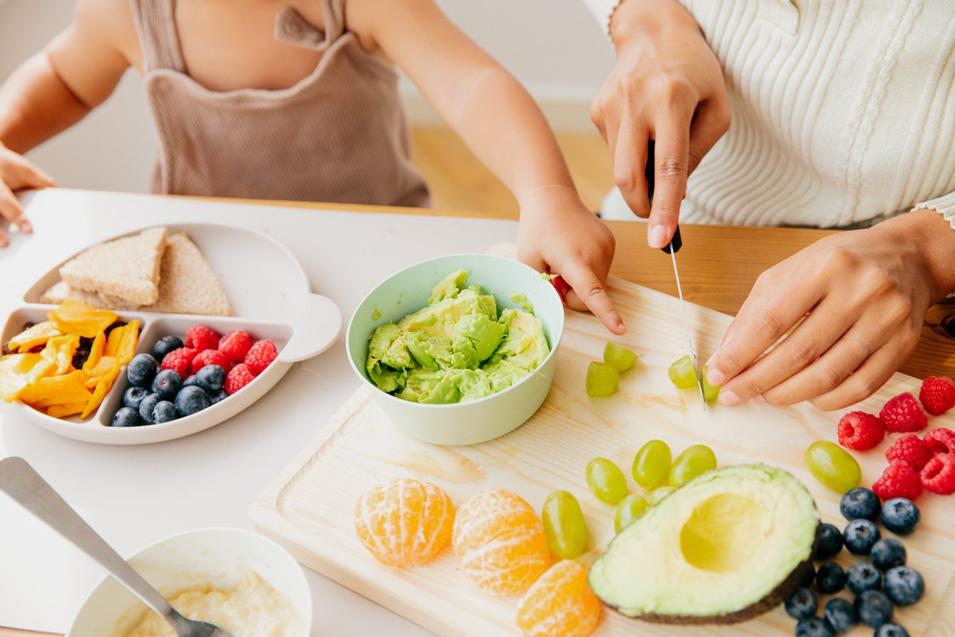 Mother Preparing Baby Food